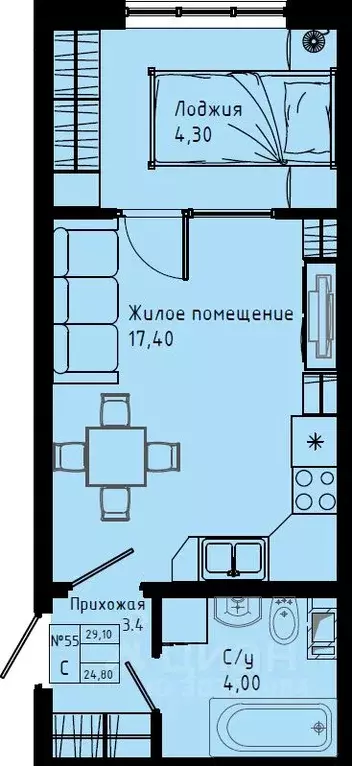 Студия Ленинградская область, Коммунар г. Гатчинский муниципальный ... - Фото 1