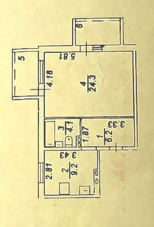 1-к кв. Астраханская область, Астрахань ул. Ноздрина, 67 (48.0 м) - Фото 2