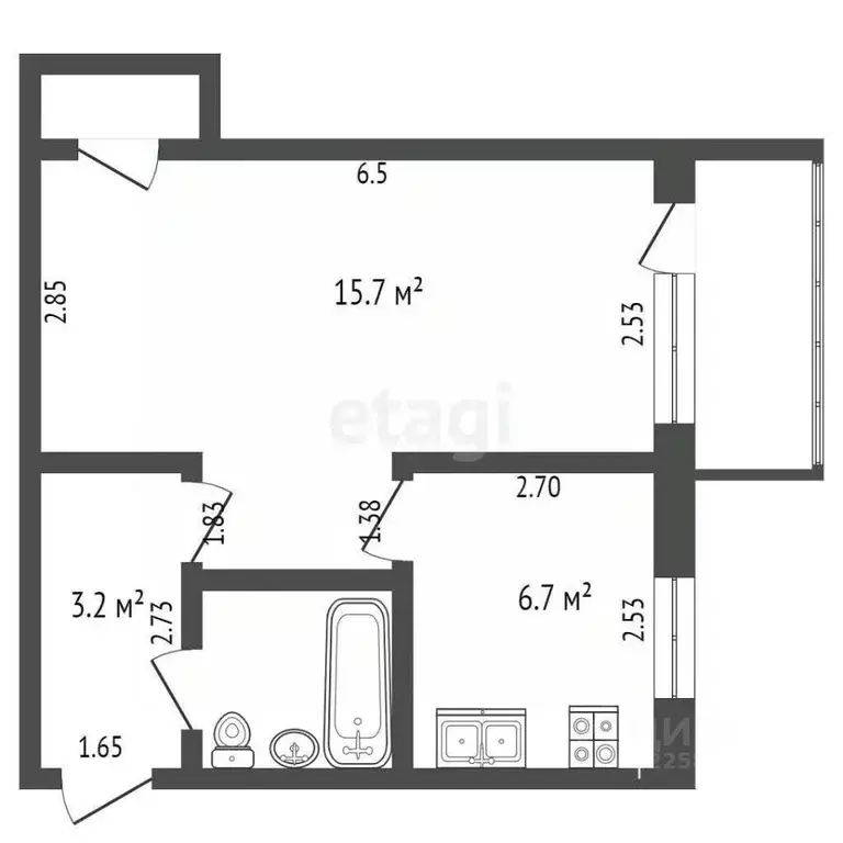 1-к кв. Удмуртия, Ижевск ул. Орджоникидзе, 36 (29.8 м) - Фото 0