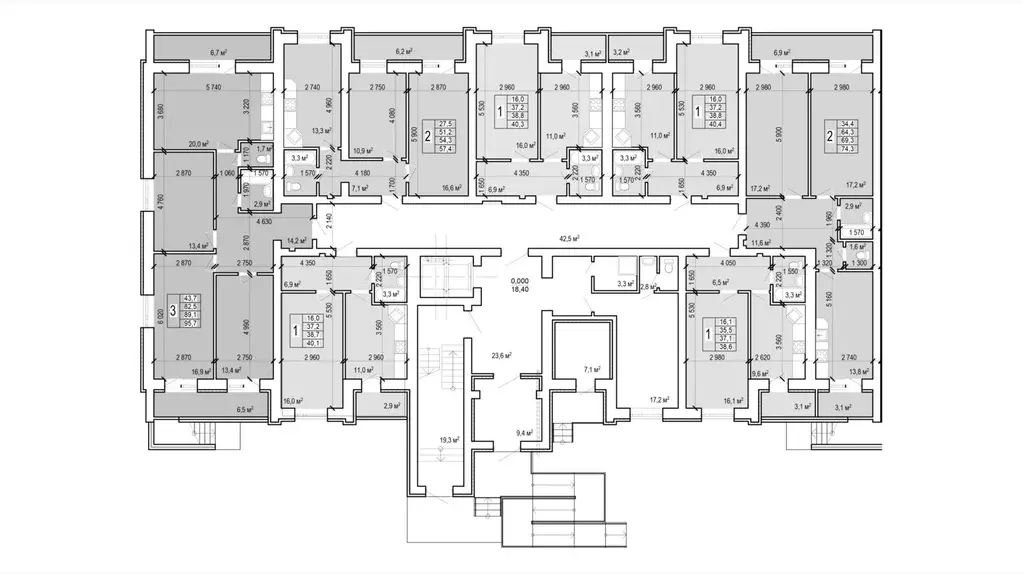 2-к кв. Саратовская область, Энгельс Новобазарная ул., 4 (74.3 м) - Фото 1