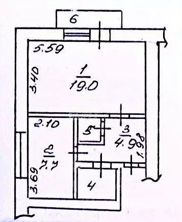 1-к кв. Краснодарский край, Динская ст-ца ул. Красноармейская, 50 ... - Фото 2