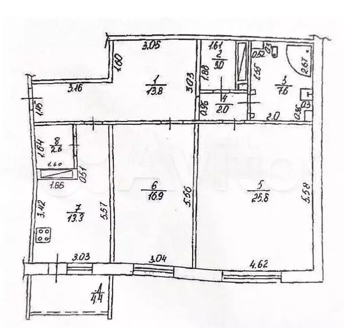 2-к. квартира, 85 м, 6/10 эт. - Фото 0