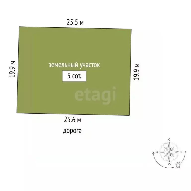 Участок в Севастополь с. Гончарное, ул. Новоселов, 1 (5.0 сот.) - Фото 2