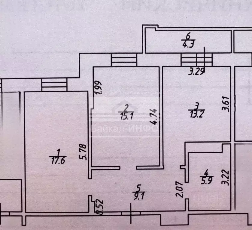 2-к кв. Иркутская область, Иркутск ул. Безбокова, 30/8 (65.0 м) - Фото 1