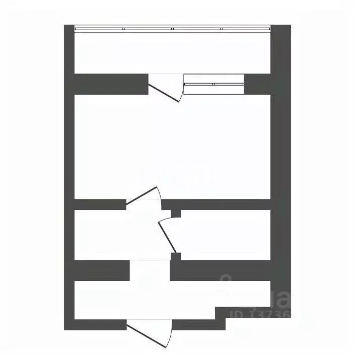1-к кв. Амурская область, Благовещенск Новая ул., 24 (26.9 м) - Фото 2
