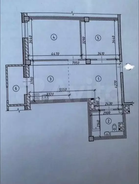 2-к. квартира, 60,4 м, 7/9 эт. - Фото 0