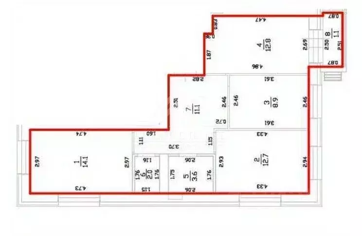 3-к кв. Татарстан, Пестречинский район, Шигалеевское с/пос, с. Новое ... - Фото 2
