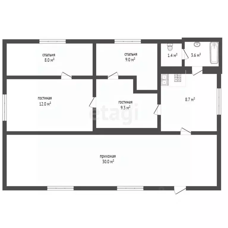 Дом в Саратовская область, Романовка рп ул. Садовая, 87 (82 м) - Фото 2