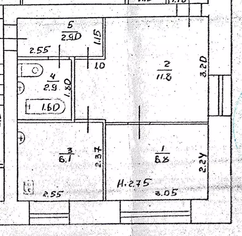 2-к кв. Омская область, Омск Городок Нефтяников мкр, ул. ... - Фото 1