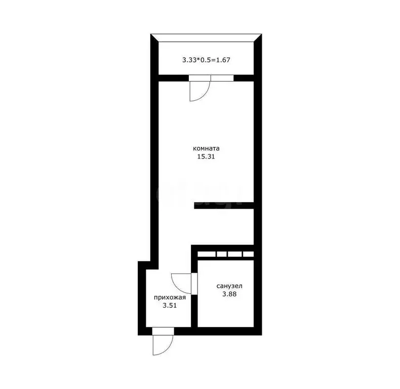 Квартира-студия: Краснодар, жилой массив имени Демьяна Бедного, ... - Фото 1