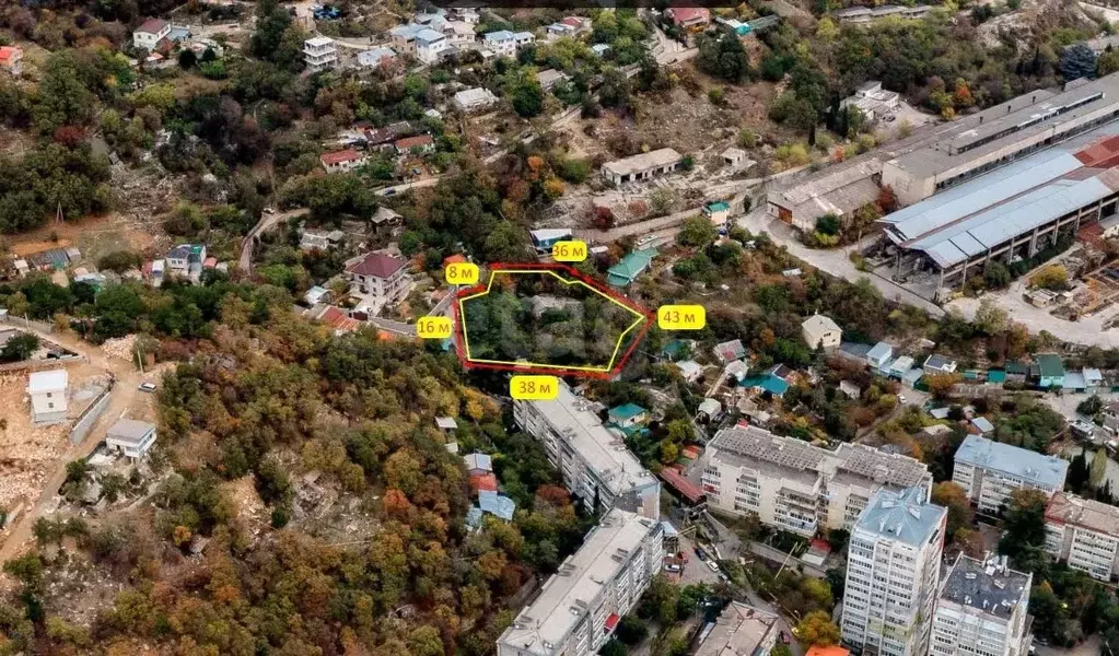 Участок в Крым, Ялта городской округ, Гаспра пгт  (13.0 сот.) - Фото 1