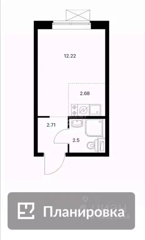 Студия Москва Лобненская ул., 13К2 (19.9 м) - Фото 2