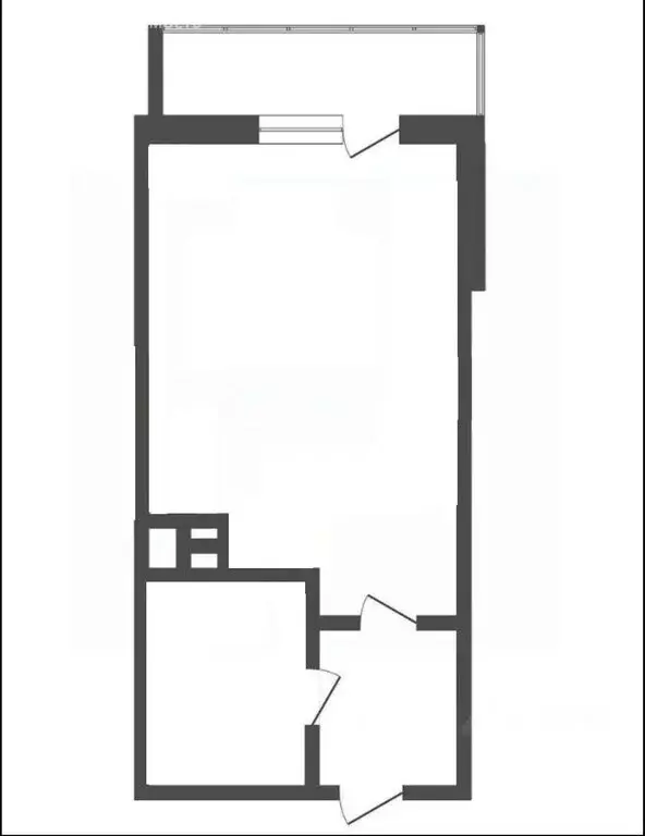 Квартира-студия: Новосибирск, улица Петухова, 162 (25 м) - Фото 1