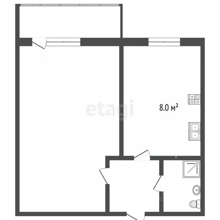 1-к кв. Ростовская область, Ростов-на-Дону ул. Страны Советов, 18 ... - Фото 2