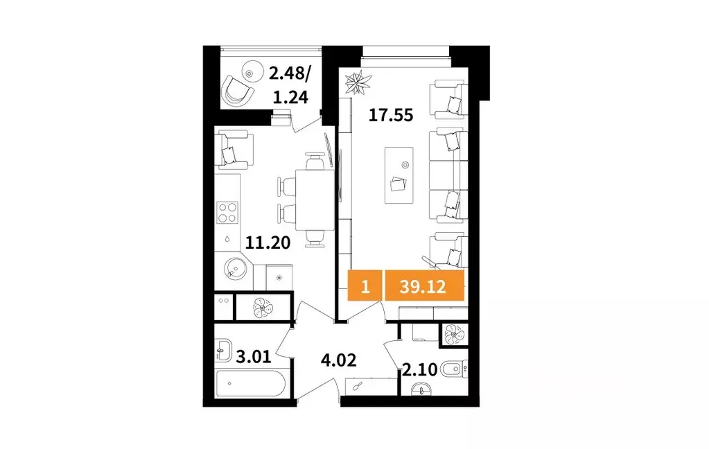1-к кв. Московская область, Химки Планерный квартал жилой комплекс ... - Фото 1