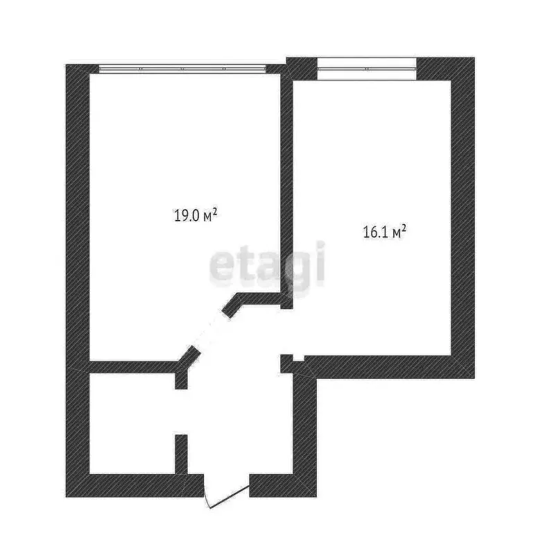 1-комнатная квартира: Нальчик, улица Шогенова, 12 (40.72 м) - Фото 0