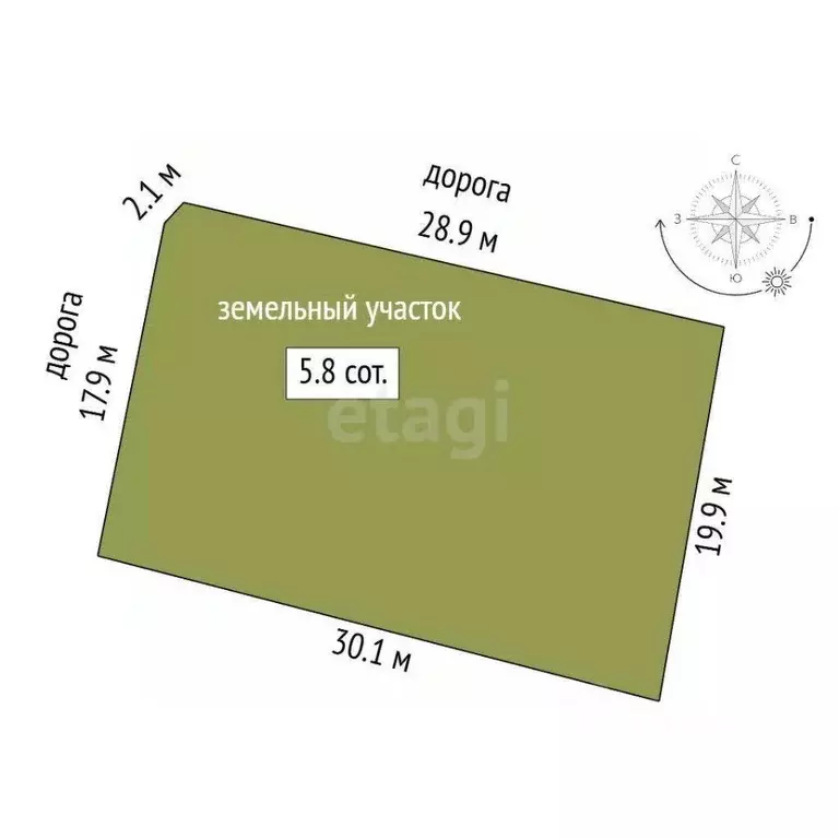 Участок в Марий Эл, Медведевский район, Знаменское с/пос, Цветочный ... - Фото 1