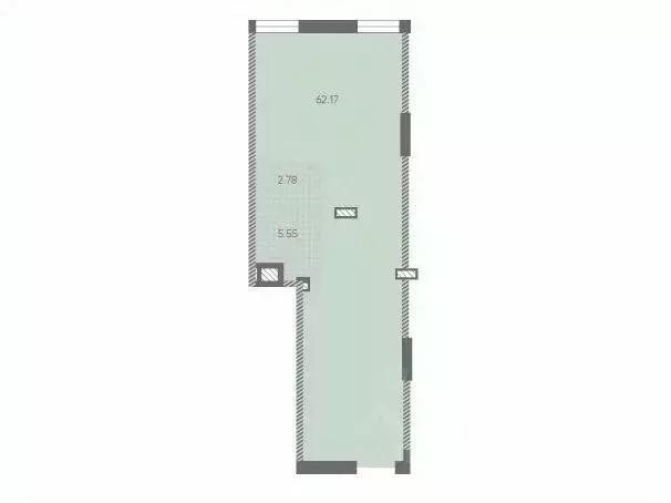 Офис в Санкт-Петербург Морская миля жилой комплекс (71 м) - Фото 1