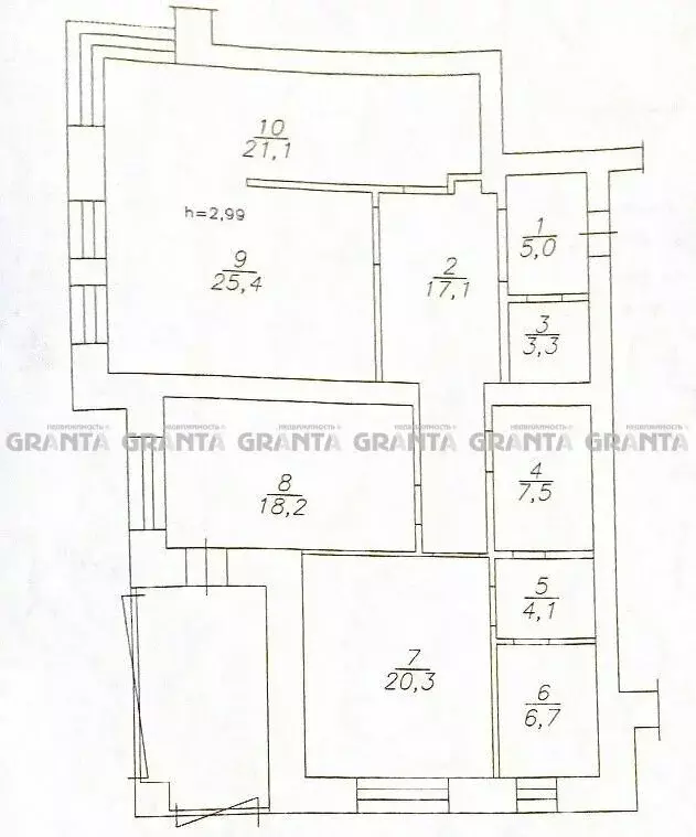 3-комнатная квартира: Красноярск, улица Баумана, 5 (128.7 м) - Фото 1