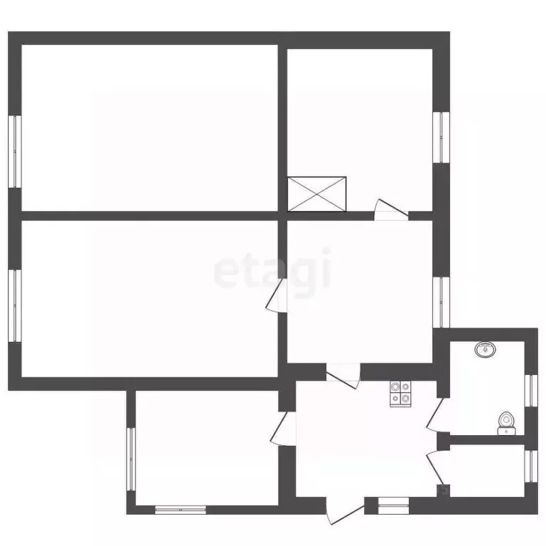 Дом в Костромская область, Кострома проезд 2-й Речной, 10 (56 м) - Фото 1