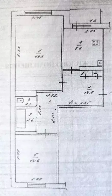 2-к. квартира, 57 м, 4/5 эт. - Фото 0