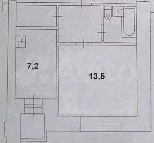 1-к. квартира, 27,9 м, 2/9 эт. - Фото 0