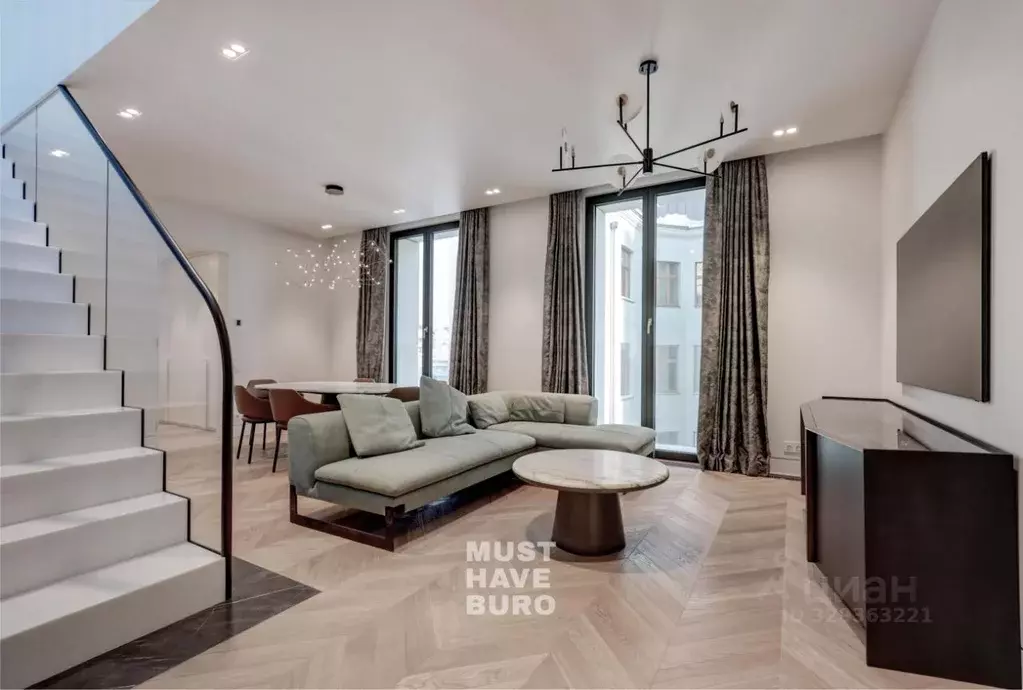 3-к кв. Москва ул. Большая Дмитровка, 9А (128.06 м) - Фото 2