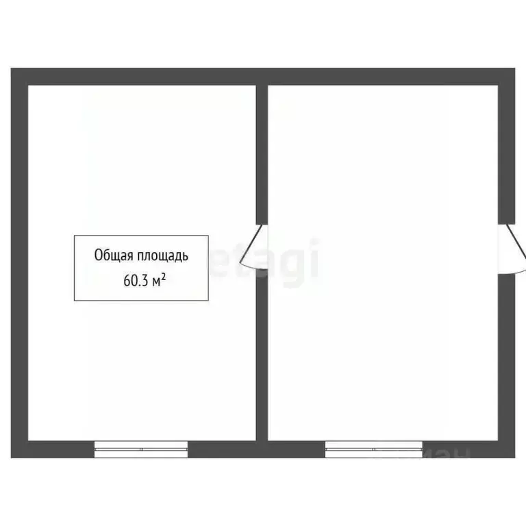 Дом в Новосибирская область, Мошково рп ул. Новая, 8 (60 м) - Фото 1