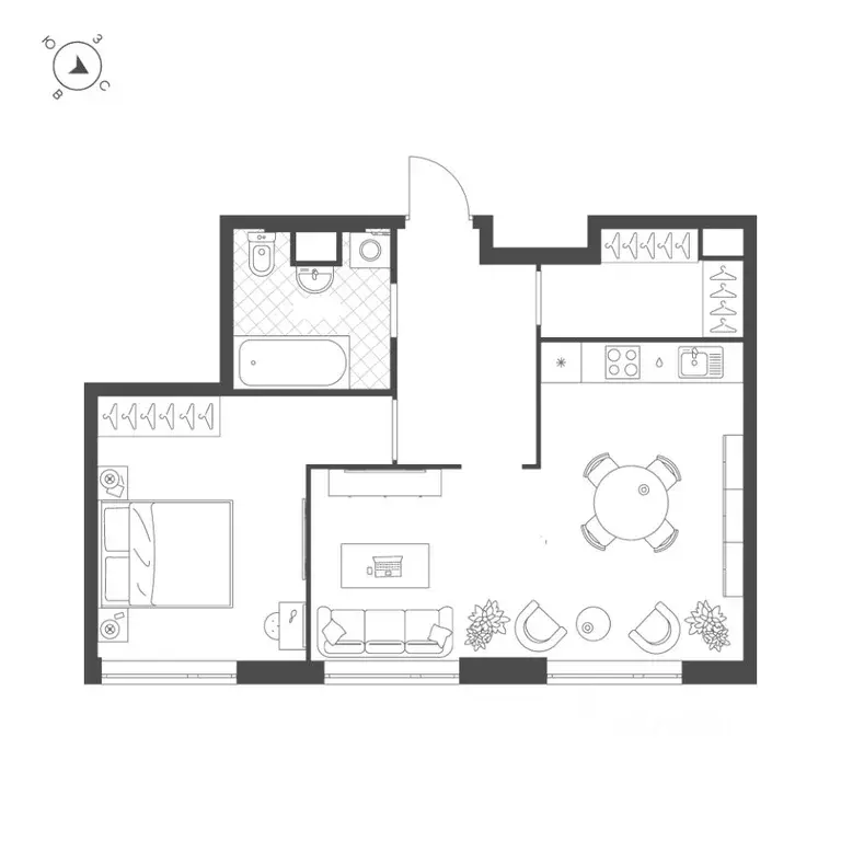 1-к кв. Москва Летниковская ул., 6к2 (53.8 м) - Фото 1