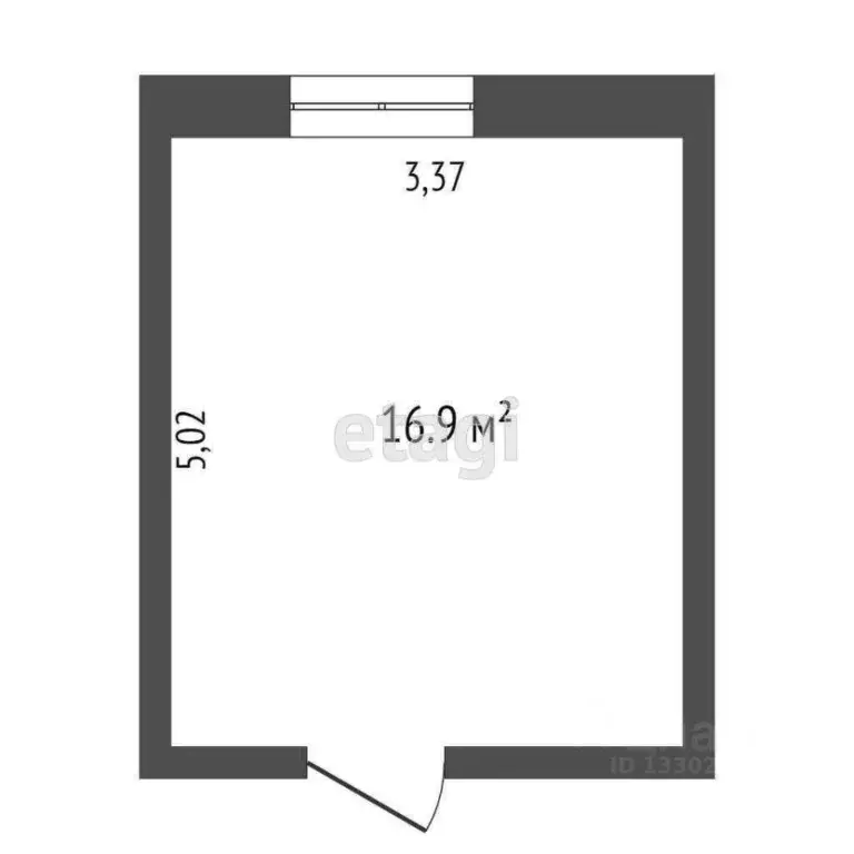 Студия Ханты-Мансийский АО, Сургут Ленинградская ул., 3 (17.9 м) - Фото 1