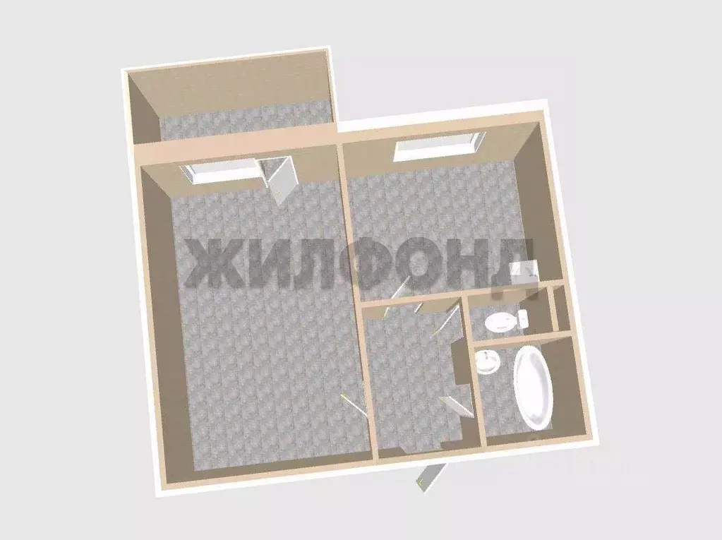 1-к кв. Белгородская область, Белгород ул. Щорса, 45а (33.3 м) - Фото 1