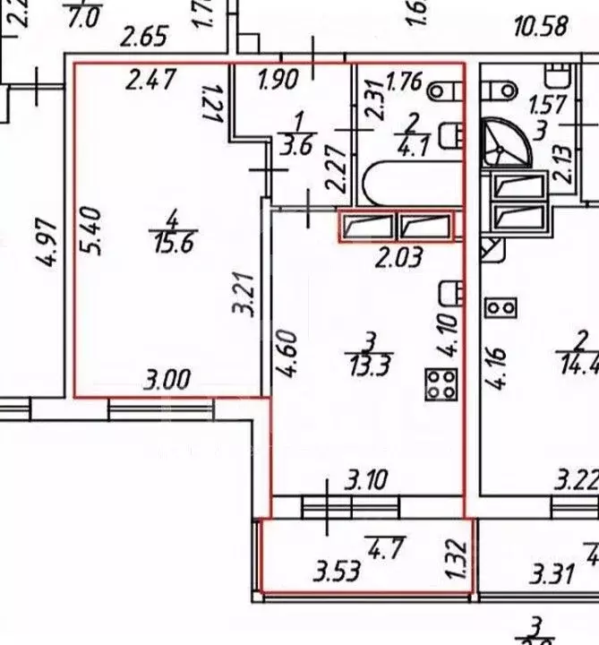 1-к кв. Санкт-Петербург ул. Плесецкая, 10 (37.2 м) - Фото 2