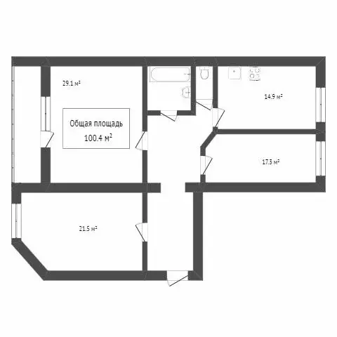 3-комнатная квартира: Томск, Алтайская улица, 10 (110 м) - Фото 0