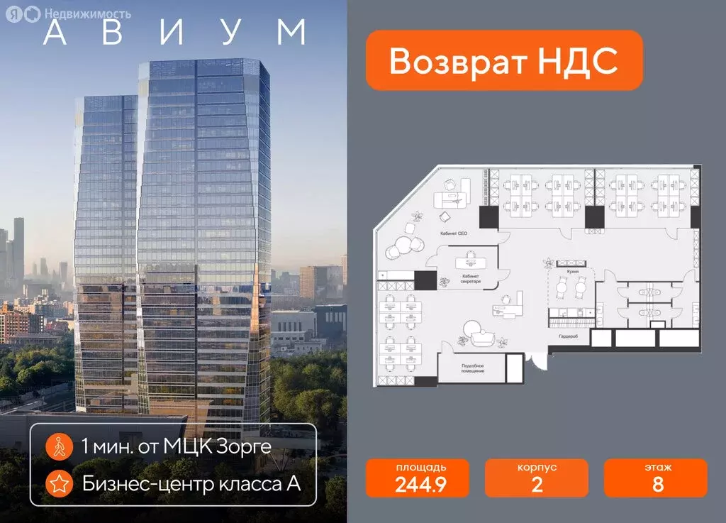 Офис (244.9 м) - Фото 1