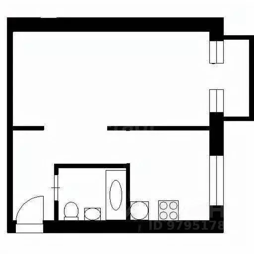 2-к кв. Татарстан, Казань ул. Гудованцева, 49 (43.5 м) - Фото 2