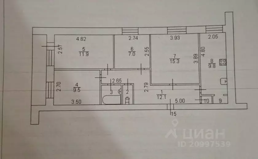 4-к кв. Новгородская область, Великий Новгород Нехинская ул., 28 (70.6 ... - Фото 2