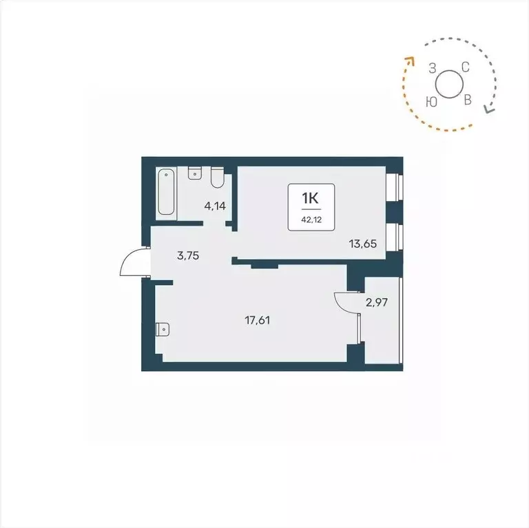 1-к кв. Новосибирская область, Новосибирск ул. Авиастроителей, 3/1 ... - Фото 1