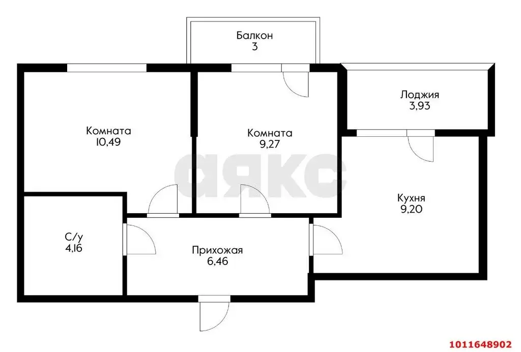 2-комнатная квартира: Краснодар, улица Красных Партизан, 1/4к16 (42.45 ... - Фото 0