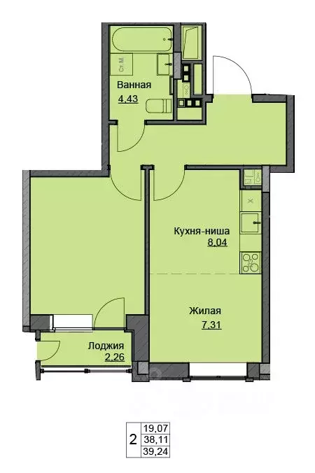 1-к кв. Удмуртия, Ижевск ул. Чехова, 46 (39.24 м) - Фото 0