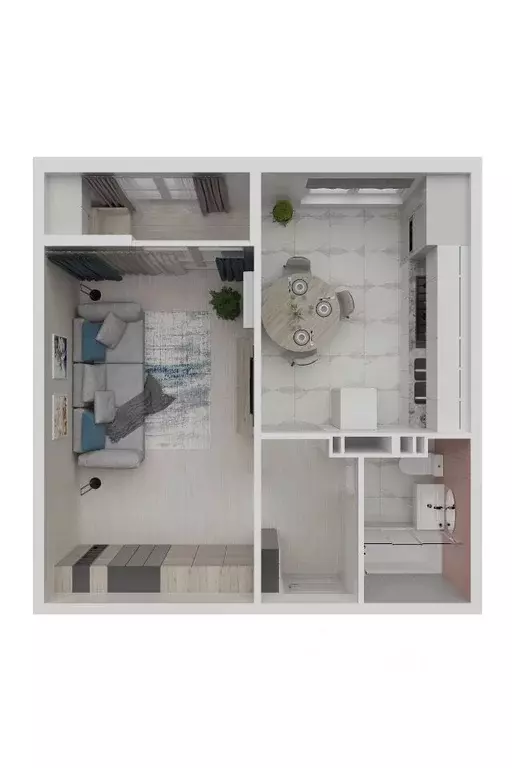 1-к кв. Крым, Симферопольский район, с. Мирное МирГрад жилой комплекс ... - Фото 2