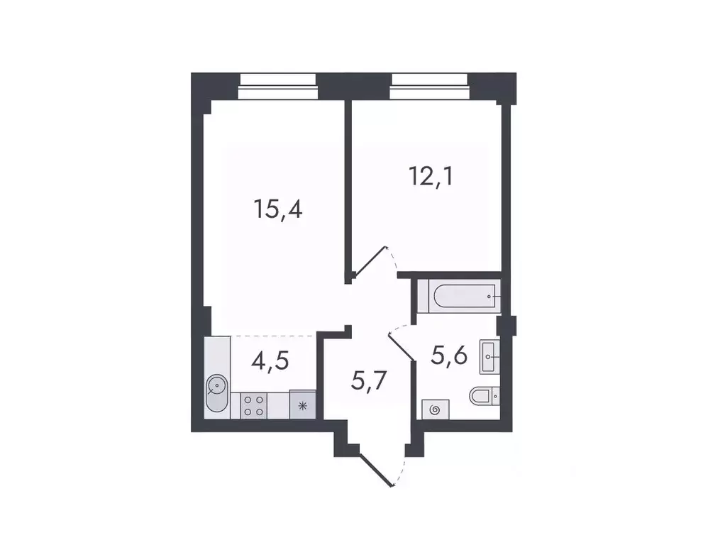 2-к кв. Кировская область, Киров ул. Чистопрудненская, 13 (43.3 м) - Фото 0