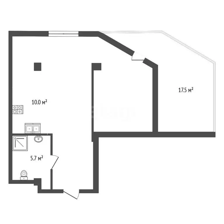 1-комнатная квартира: Ялта, Киевская улица, 44 (68.8 м) - Фото 1