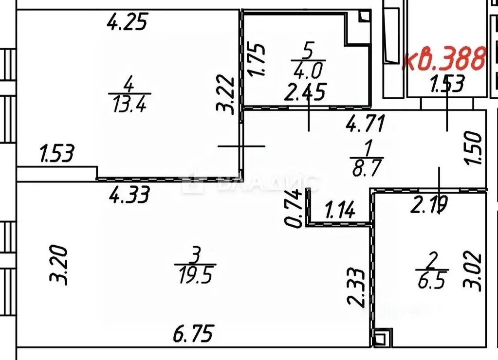 2-к кв. Москва ул. Михайлова, 30Ак4 (52.1 м) - Фото 2