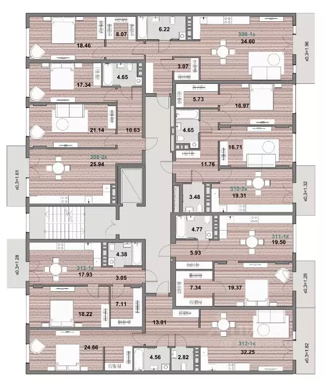 2-к кв. Калининградская область, Зеленоградск ул. Гагарина (81.31 м) - Фото 2