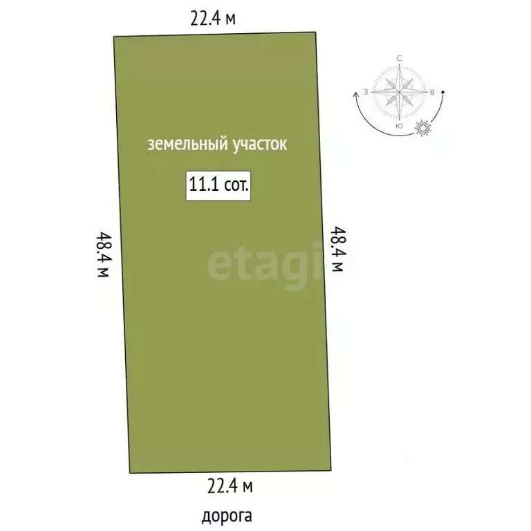 Участок в Тюменская область, Тюменский муниципальный округ, ... - Фото 1