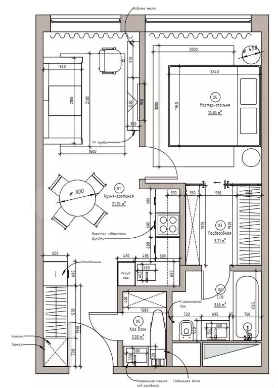 1-к. квартира, 40 м, 10/14 эт. - Фото 0