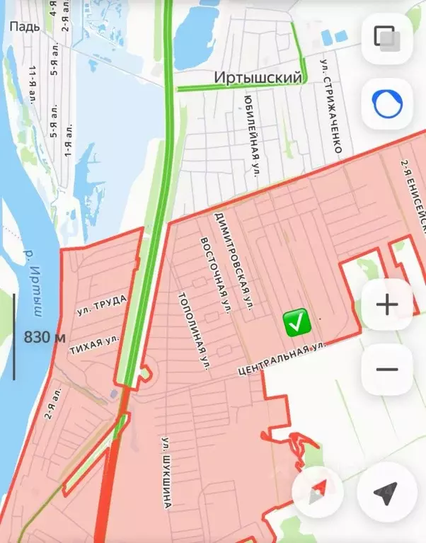 Участок в Омская область, Омский район, с. Усть-Заостровка  (10.5 ... - Фото 2