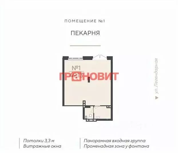 Помещение свободного назначения в Новосибирская область, Новосибирск ... - Фото 1