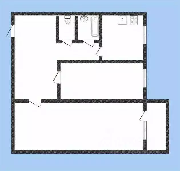 2-к кв. Костромская область, Костромской район, Чернопенское с/пос, д. ... - Фото 0