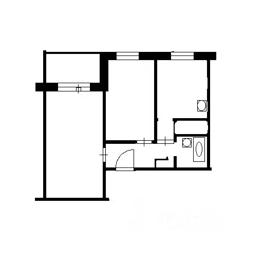 2-к кв. Новосибирская область, Новосибирск ул. Танкистов, 3 (44.0 м) - Фото 1